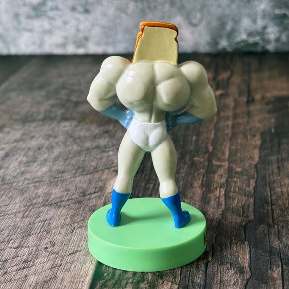 Powdered Toast Man PVC Figurine 1994 Dakin Nickelodeon Ren and Stimpy 3.75 Inch - Picture 2 of 5